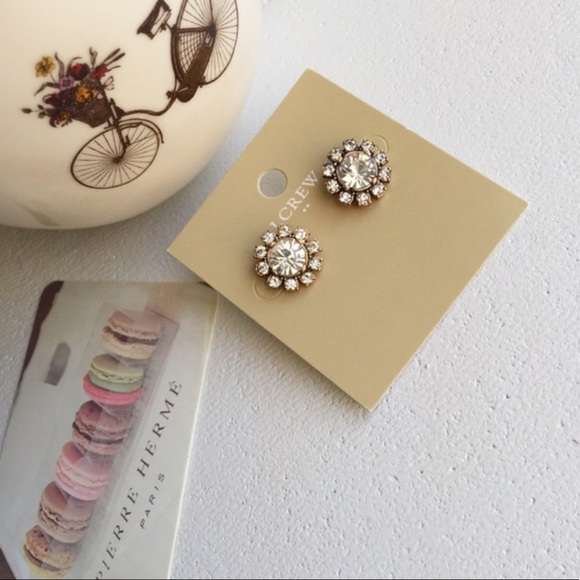 J Crew round crystal earrings - Picture 2 of 6